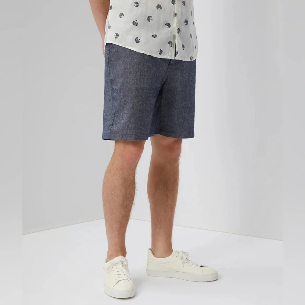 Onia Linen Blend Canvas Traveler Shorts